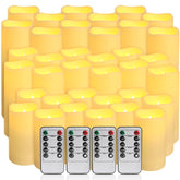 CAKETYCG LED flameless candles with remote-control centerpieces for safe, eye-catching ambience