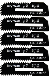 Caliastro 5-pack drywall blades for precise cuts in drywall.