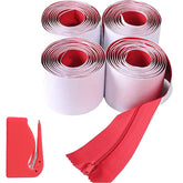 CALPALMY red heavy-duty dust protector zipper on plastic shed for quick access.