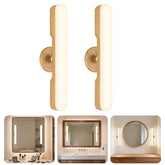 Cambk wireless vanity lights mounted on mirror for even makeup illumination