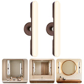 cambk vanity light bar stick-on dark brown illuminates your mirror with warm, long-lasting light