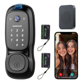 Camcamp Smart Lock with Camera front view enables real-time visitor view.