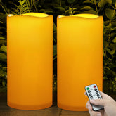 CAMCLIM 12-inch outdoor flameless candle for wind-stable porch ambiance