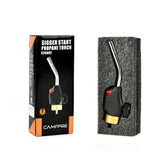 CAMPFIRE Trigger Start Torch showing quick ignition for metal prep tasks