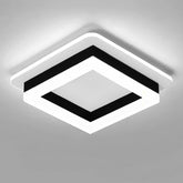 CANEOE square modern LED ceiling light closeup showing clean lines and premium finish.