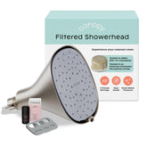Canopy Filtered Shower Head with adjustable spray settings for a spa-like rinse and softer water
