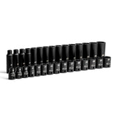 Capri Tools 3/8-inch drive deep socket 8 mm for high-torque power tool use