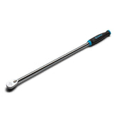Capri Tools fine 90-tooth ratchet close-up shows 4-degree swing for tight spaces.