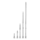 Capri Tools quarter-inch wobble extension bar, 2-in length, enables offset reach in tight spaces.