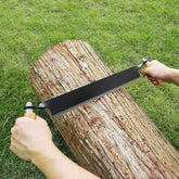 Carmyra draw knife with 8-inch straight blade for fast debarking and shaping wood