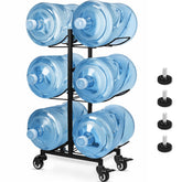 CAROD 5 gallon water bottle holder with wheels enables easy relocation and access