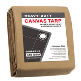 Cartman tan canvas tarp 6x8 for durable outdoor protection