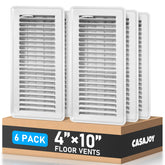 CASAJOY six-pack floor vent covers 4x10 inch for easy installation