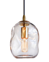 CASAMOTION glass pendant light globe over kitchen island for modern ambiance.