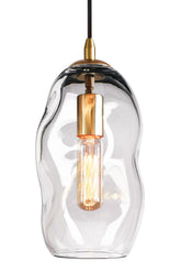 Casamotion hand-blown art glass pendant light adds a dramatic kitchen island focal point.