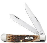 Case XX WR Amber Bone Trapper with clip blade ready for everyday tasks