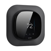 CaseBot Ecobee wall plate front view in matte black boosts modern room aesthetics.