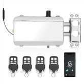 Casmer remote control deadbolt lock front view for quick keyless entry.