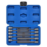 CASOMAN 10-piece hex bit socket set in case for portable torque jobs.