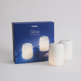 Casper Glow Light demonstrates twist brightness control for ambient bedroom lighting