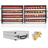 CATITO router bits set in aluminum storage box for organized transport.