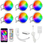 Cefrank RGB puck light front view for vibrant kitchen ambience control