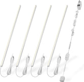 Cefrank V-Shape under-cabinet lights deliver seamless glow for displays.