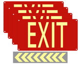 Cefrashi photoluminescent exit sign glows for clear guidance in low light.