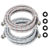 Cenipar blue cold water hose attached to washer for reliable cold water supply.