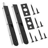 Ceoighe 7-inch flush bolt on double door with durable oil-rubbed bronze finish for added durability