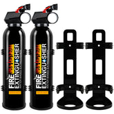 Cermug 2Pack fire extinguisher front view shows a compact home safety solution.