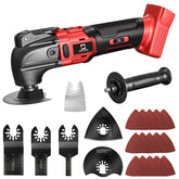 Cerycose cordless oscillating tool kit assembly for quick setup and storage.