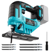Cerycose Jigsaw on a workbench shows Makita 18V compatibility for cordless cutting versatility