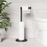 Cesun toilet paper holder stand base ensures added stability with a heavy weighted base.