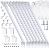CEVICANT 8-pack 12-inch wire shelf brackets for sturdy storage