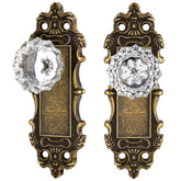 CEYMIO antique dummy door knobs pair with bronze finish for classic interior style