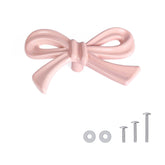 CEYMIO pink bow dresser knob front view showcases decorative hardware for drawers