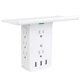 CFMASTER Power Charger Shelf with eight outlets for versatile charging in any room.
