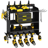 CFMASTER wall-mounted power tool organizer rack keeps tools organized for quick access