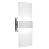 ChangM Modern LED wall sconce front view with crisp cool white light for bedrooms and hallways.