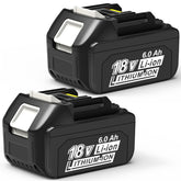 CHAUNVEN 6.0Ah 18V battery replacement image—extended runtime for Makita tools.