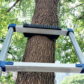 Chemlliy Rubber Steep Ladder Stabilizer front view shows anti-slip grip for stable climbs.