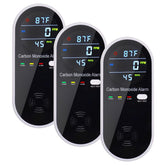 CHENGHEM 3-in-1 CO detector front view highlights compact plug-in design for home safety.