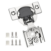 Chibery 50-pack overlay hinge for face-frame cabinets delivers smooth, quiet closing.