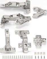 Chibery hinges 135-165 degree kit assembly enables smooth corner access for lazy Susans.