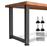 CHICAURA heavy-duty table legs front view for stable dining surfaces on uneven floors.