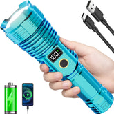CHILDBOT high-lumens flashlight with zoomable beam for clear outdoor visibility.
