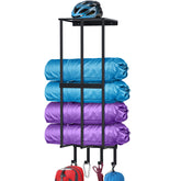 CHJgroup camping chair wall storage with floating shelf saving floor space and organizing gear