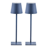 Chloranthus 2-pack cordless table lamp on a desk provides warm reading light.