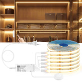 CHNMALITAI COB LED strip close-up showing flexible cuttable design for DIY setups.